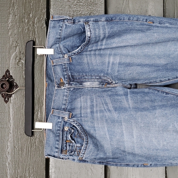 TRUE RELIGION Ricky Straight Mens Jeans sz 40 x 34 Relaxed Distressed Denim - Picture 3 of 12